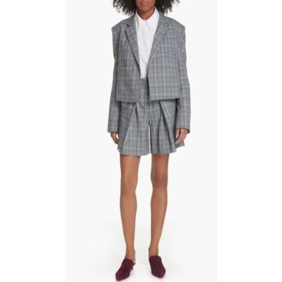 Tibi Womens Eco Poplin Button Front Collared Asymmetrical Shirt in White XS $395 - Picture 1 of 5